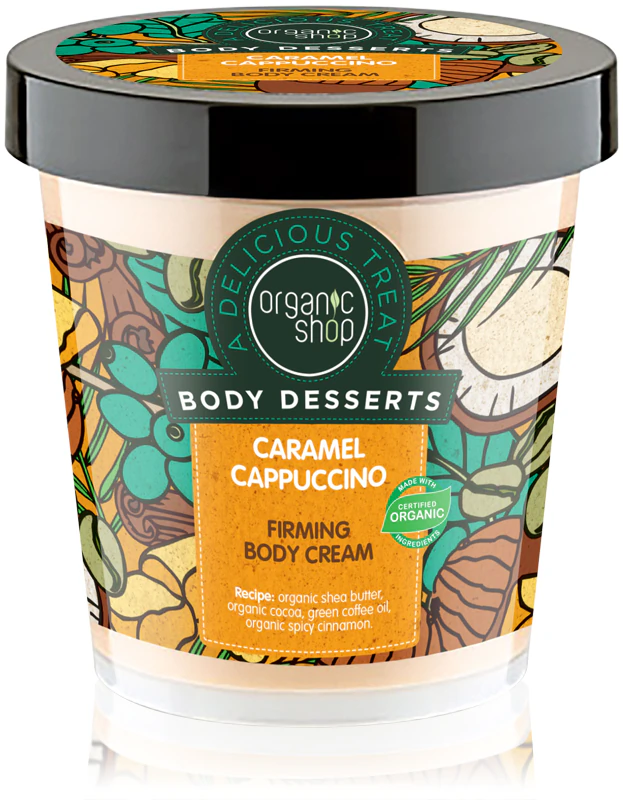 Organic Shop Body Desserts Caramel Cappuccino Verstevigende Bodycrème