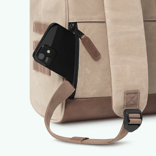 Cabaia Adventurer Medium Backpack with Beige Flap
