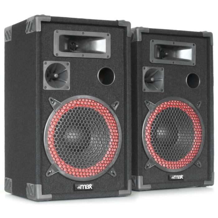 DJ-pakket - SKYTEC - 500W luidspreker - 2x250W versterker - Rookmachine - 8-kanaals mixer