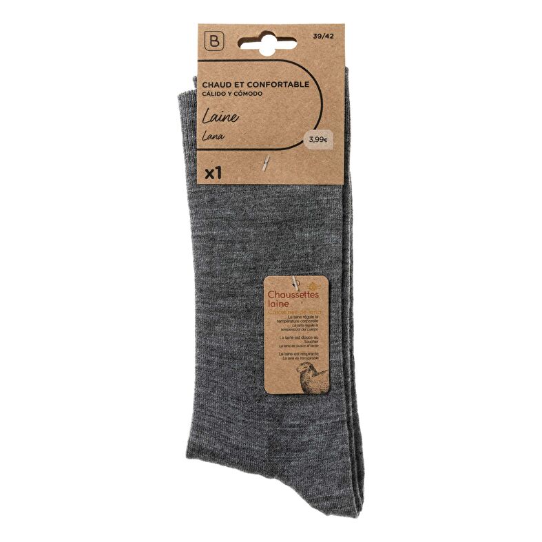 Chaussettes et collants Homme Gris