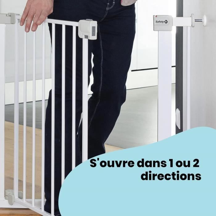 SAFETY 1ST Barrière de sécurité enfant 73-80cm, Blanc, métal, Auto Close, 4 points de pression