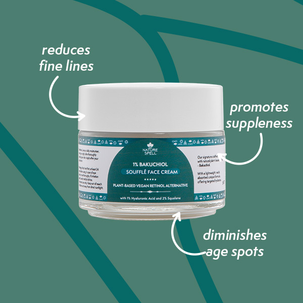Pleťový krém Nature Spell 1% Bakuchiol (vegan retinol) 100ml