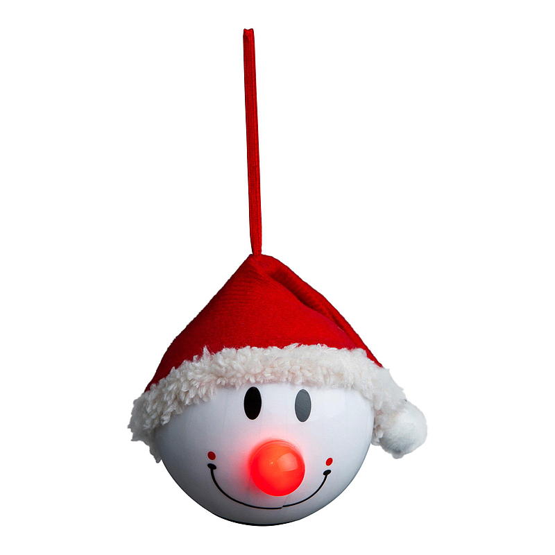 Pallina di Natale Light IT con luce, altezza 8 cm, funzionamento a batteria