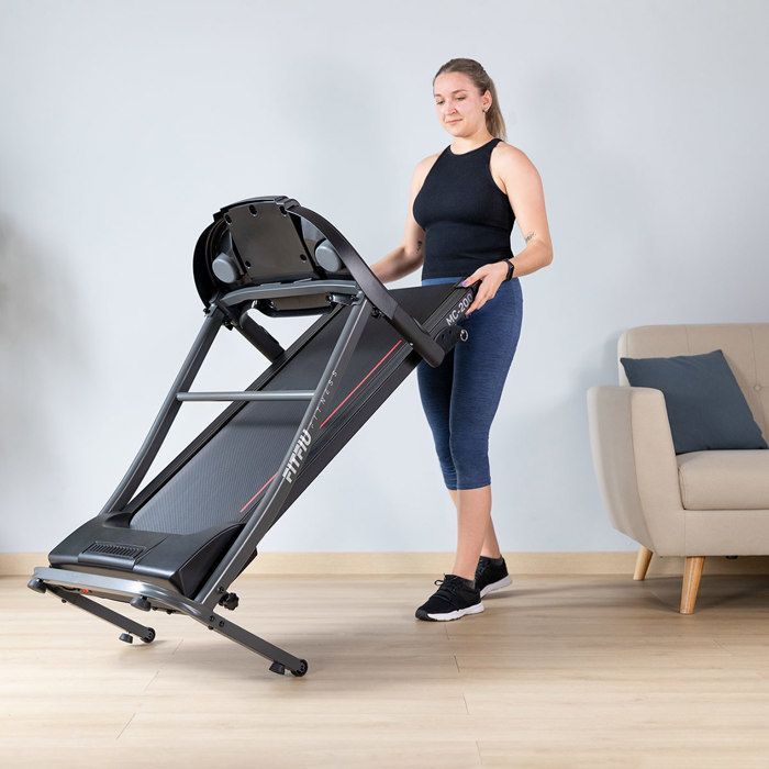 Tapis de course pliable - FITFIU Fitness MC-200 - 2.0HP - 14km/h - surface 40x110cm - inclinaison 6% [Reconditionné-Excellent état]