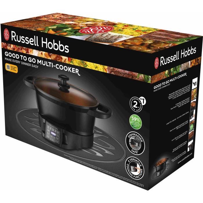 Olla multifunción RUSSELL HOBBS - 28270-56 - Capacidad de 6,5 L - 8 funciones de cocción - Bol de acero inoxidable - 750 W