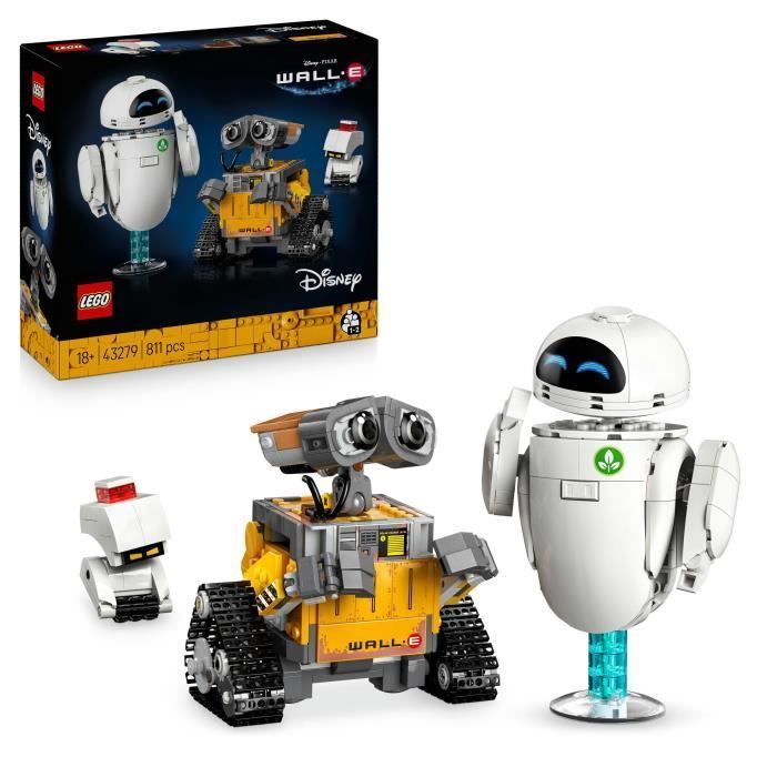 LEGO | Disney e Pixar 43279 WALL-E ed EVE - Set di costruzioni fai-da-te per adulti - Regalo