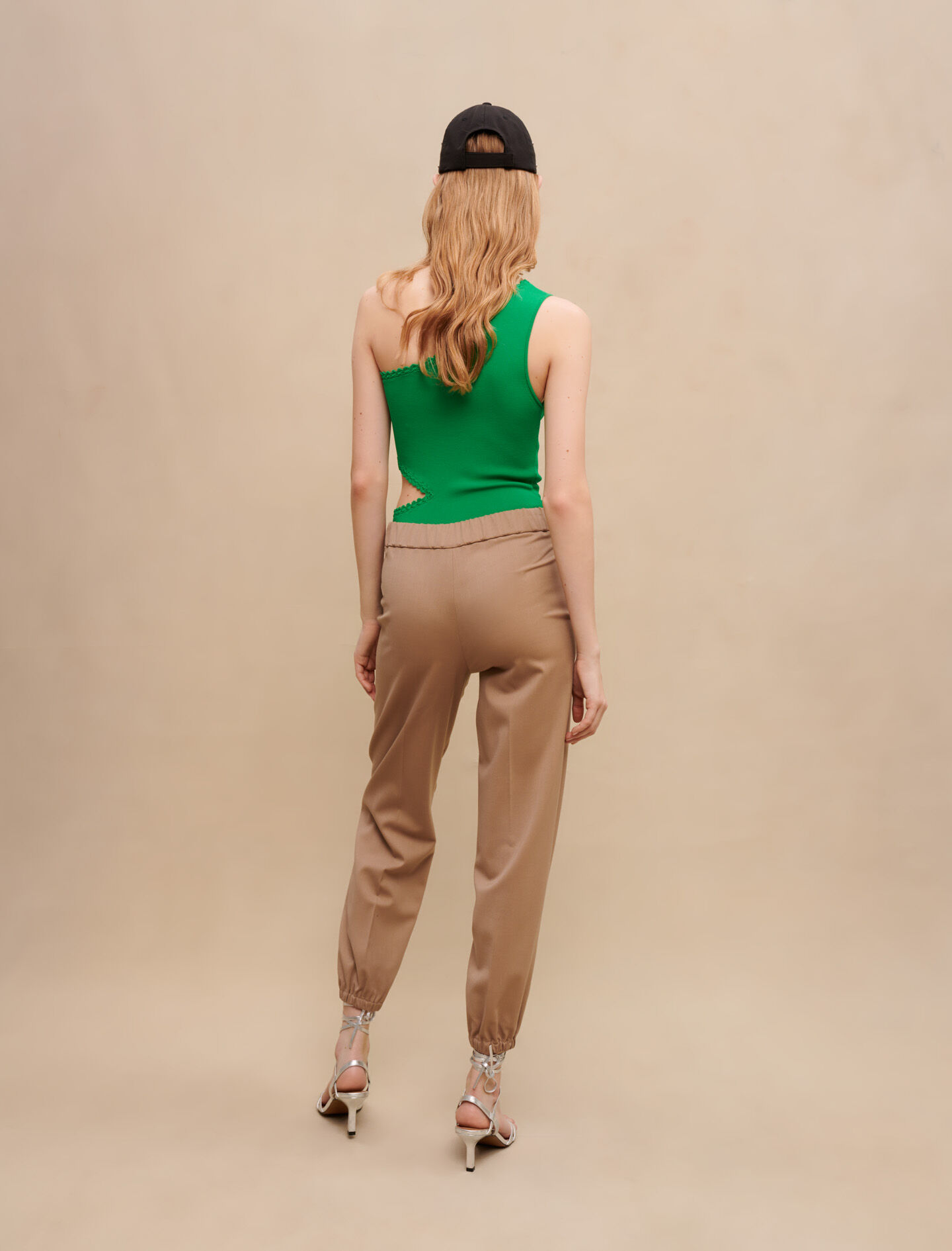 Enkellange broek - Beige