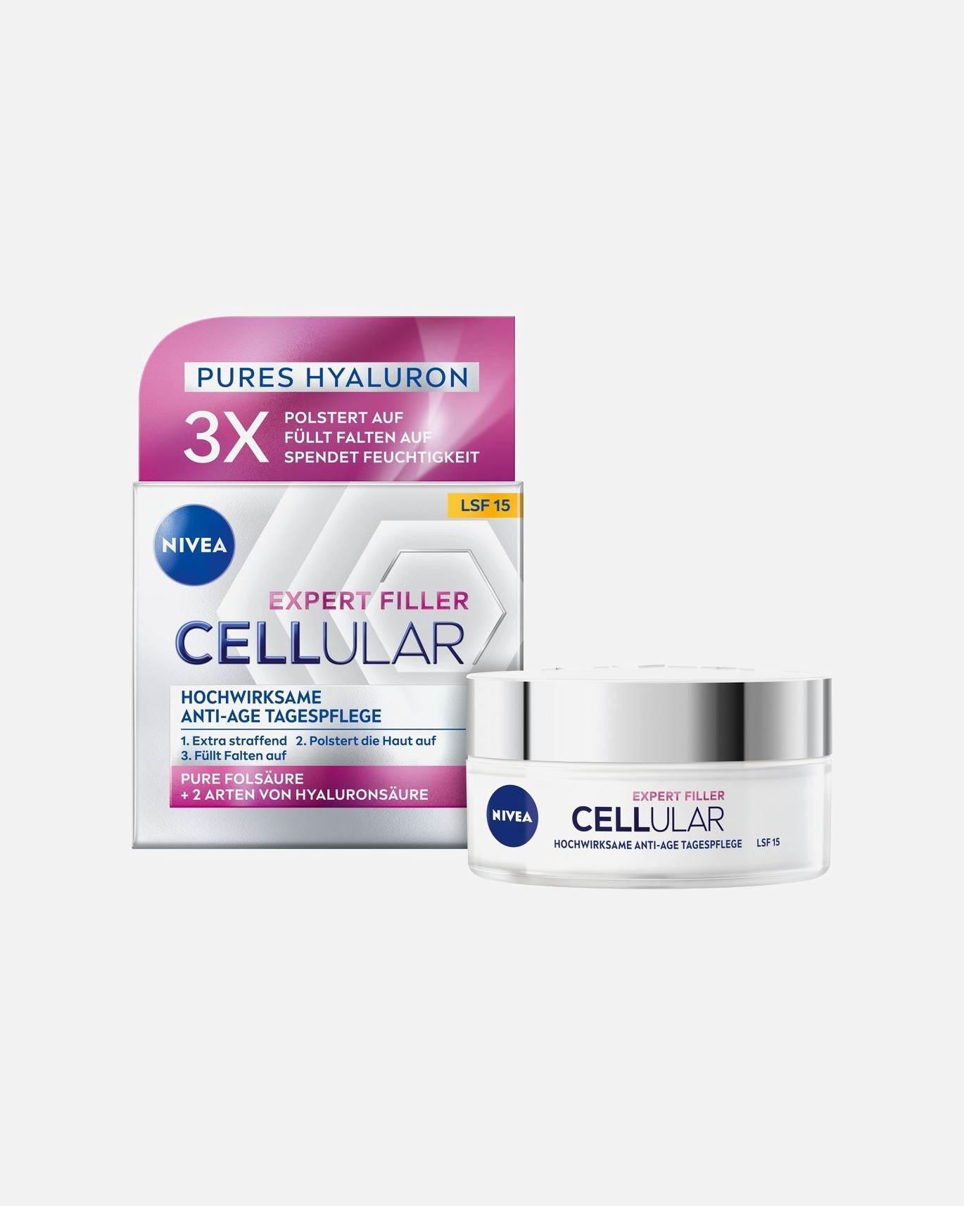 NIVEA Cellular senėjimą stabdantis kremas nuo senėjimo LSF 15 -