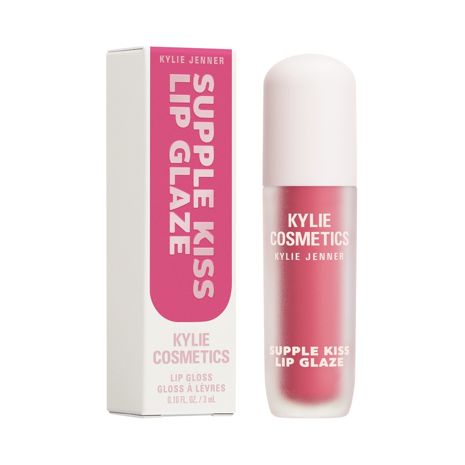 Kylie Cosmetics lūpų blizgis „Supple Kiss Lip Glaze“ – Nude Kiss, 3 ml