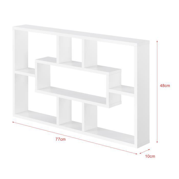 Étagère Murale Qinngua 77 x 10 x 48 cm Blanc Mat