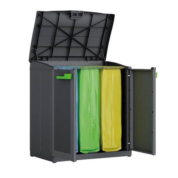 Szafka Do Segregacji Odpadów Moby Compact Store Recycling Graphite/Grey
