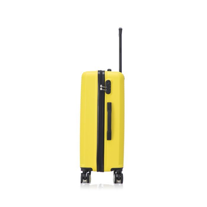 Valise Cabine 55x35x25cm avec Vanity | Valise CELIMS Week-end | ABS | Cadenas | 4 Roues 360 | Jaune
