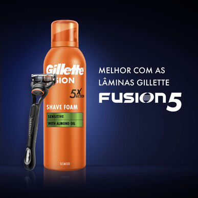 Gillette Fusion 5x Action -partavaahto 250 ml