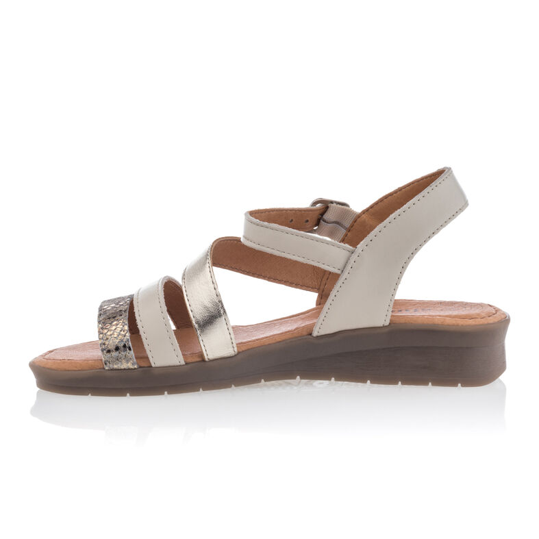 Beige sandaler / sko med åpen tå til dame