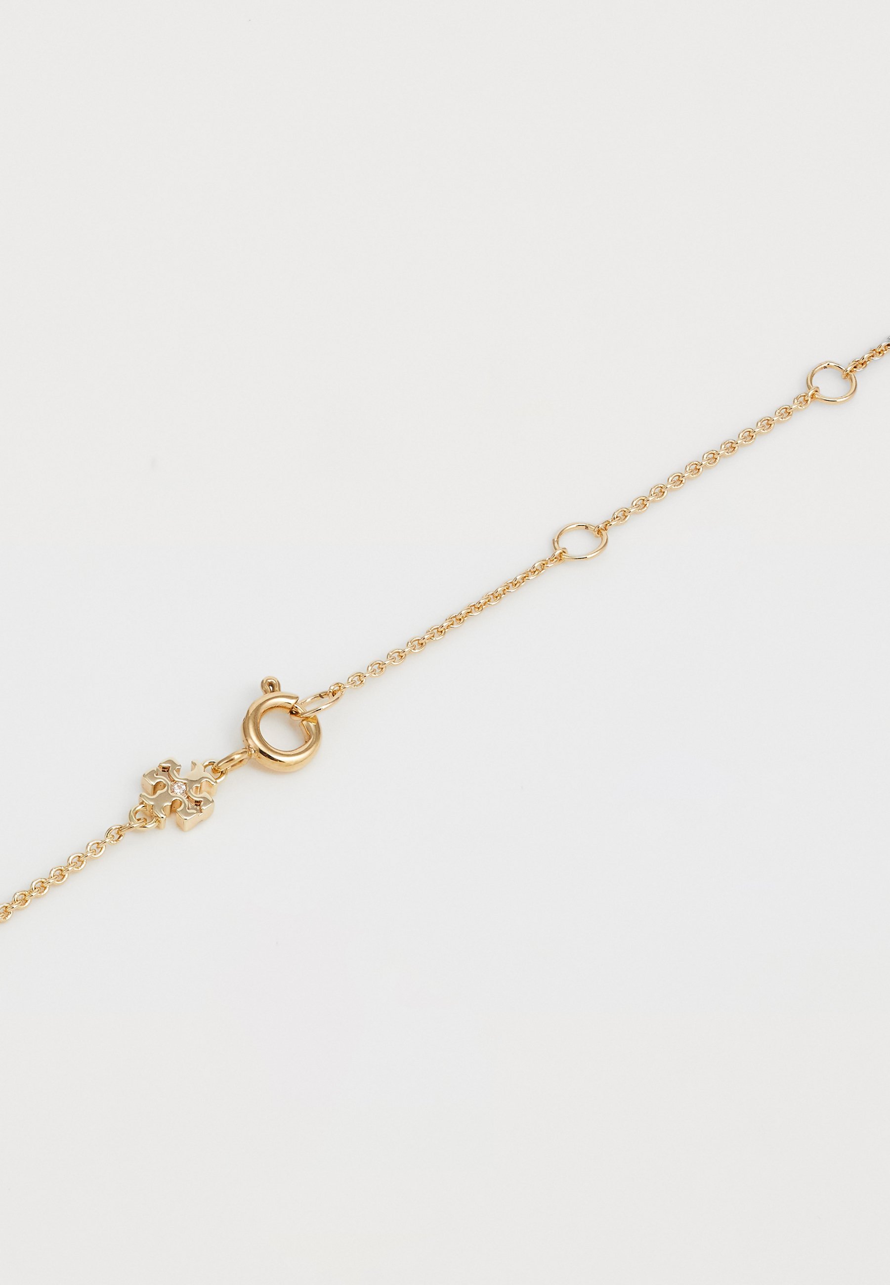 Tory Burch KIRA BLOEMENHANGER - Ketting - goudkleurig/blauw