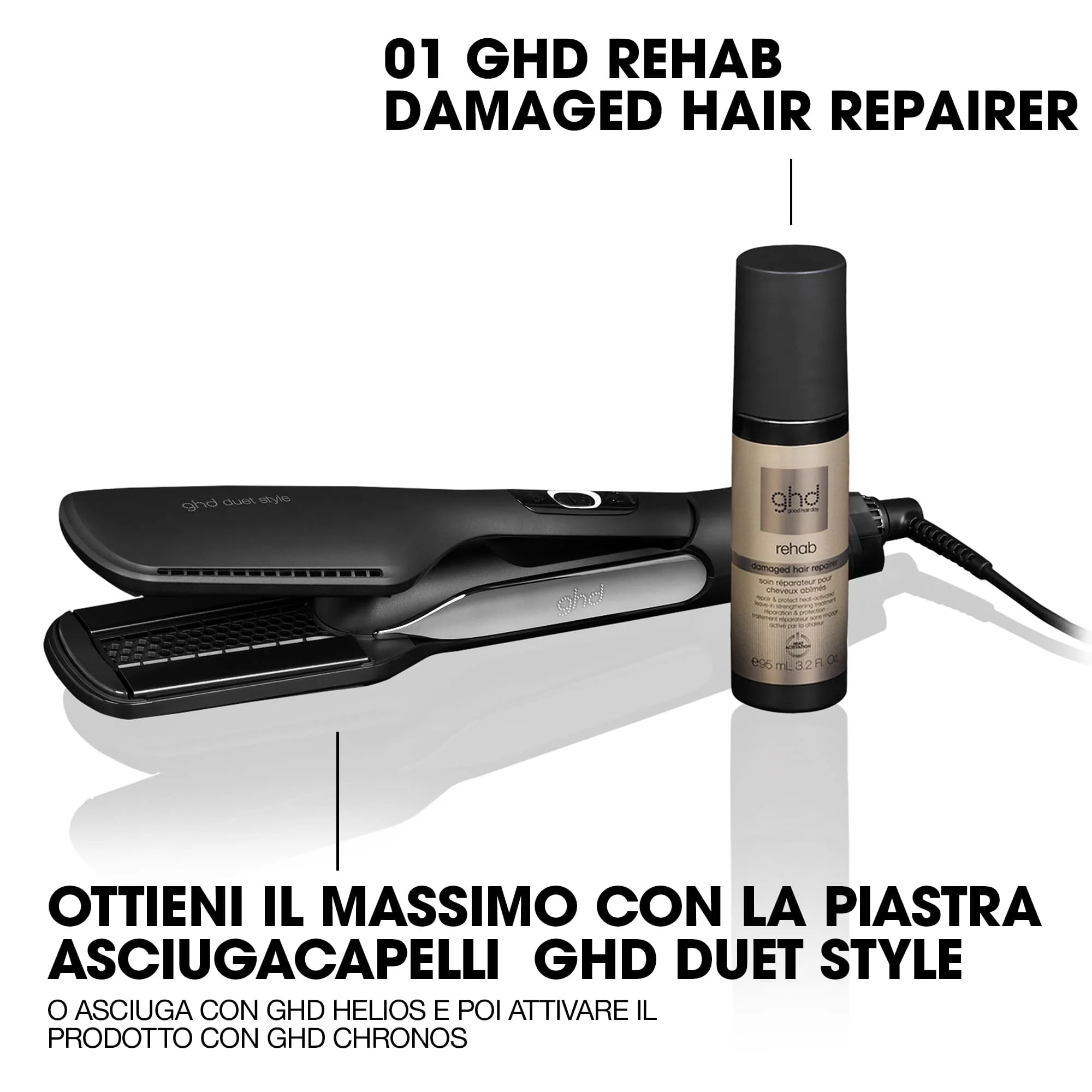 ghd Style Rehab - Damaged Hair Repairer - Spray Capelli Styling & Finish, Ristrutturanti & Ricostruttivi