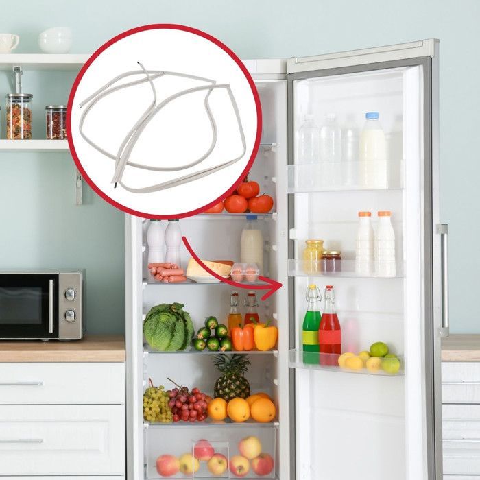 Universal door seal for refrigerators and freezers - White - All brands - 2000x1000mm
