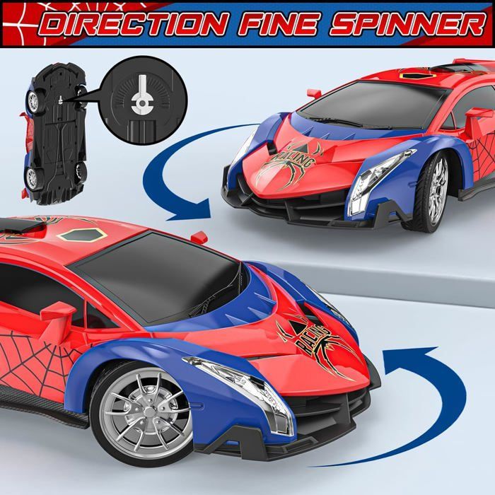 Voiture télécommandée - BIENCOME - BIENCOME 1/18 - Rouge - LED - Échelle 1:18