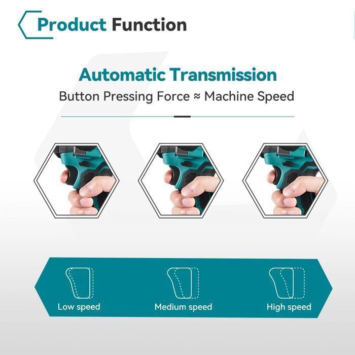 Llave de impacto inalámbrica de 1200 Nm, equipada con 2 baterías, herramienta eléctrica para reparación de automóviles.