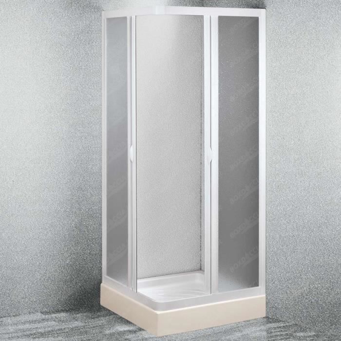 Cabina de ducha - FORTE - Inteligente - Deslizante - Cuadrada - PVC