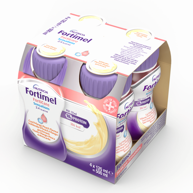 Fortimel Forticare Sensations Cool Mango Peach Nutritional Food Breskev in mango 4 x 125 ml 4 x 125 ml