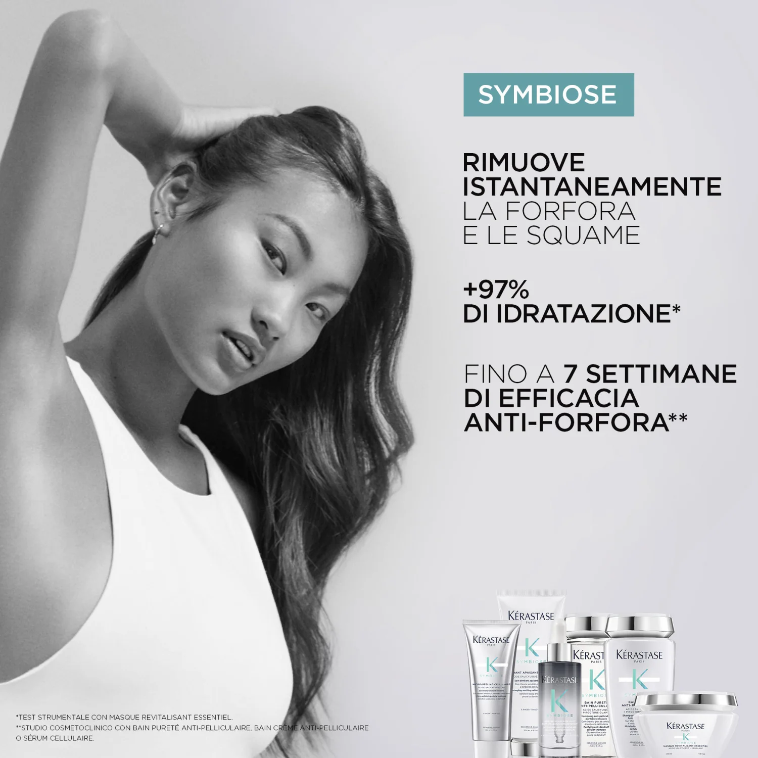 Symbiose Masque Revitalisant Essentiel - Maschera Rivitalizzante Capelli, Maschera Antiforfora Capelli