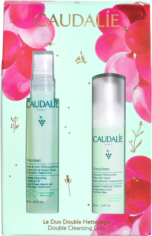 Caudalie Vinoclean Double Cleansing Duo sviatočná darčeková sada na hĺbkové čistenie
