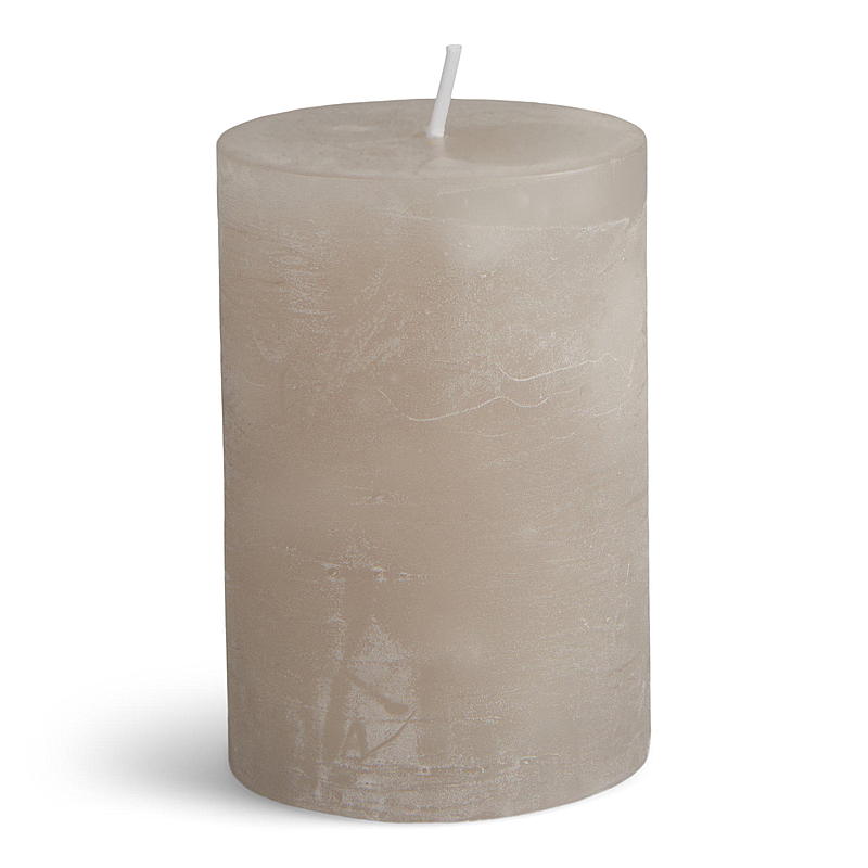 Vie Home Würfelkerze 12 cm ø 6 cm rustikal