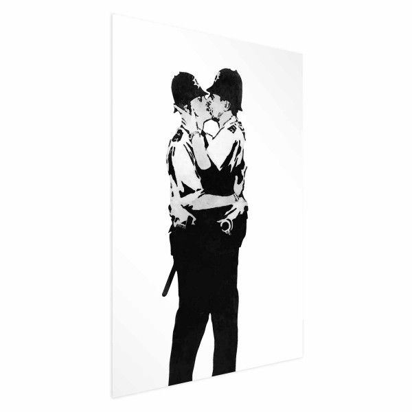 Plakat Kissing Coppers 21x30 cm
