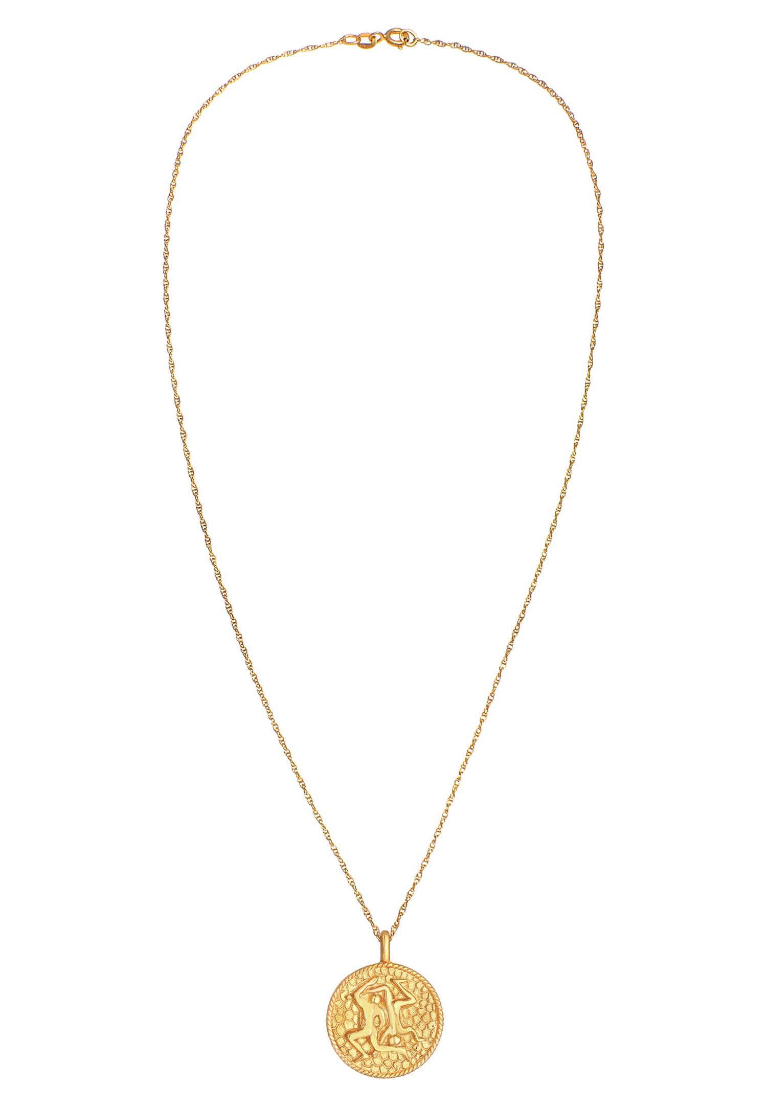 Elli Pièce de monnaie antique de zodiaque pour dames en argent sterling 925