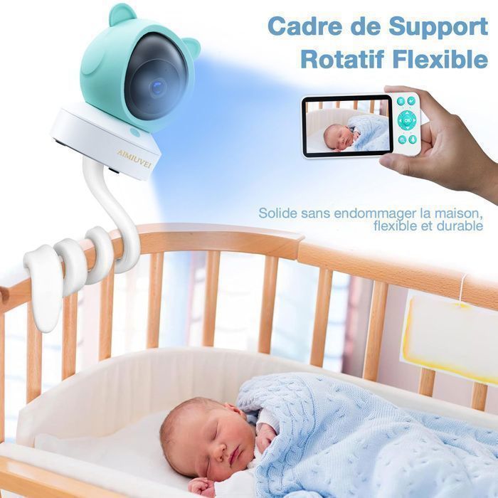 Cámara de vigilancia para bebés AIMIUVEI 4K de 5