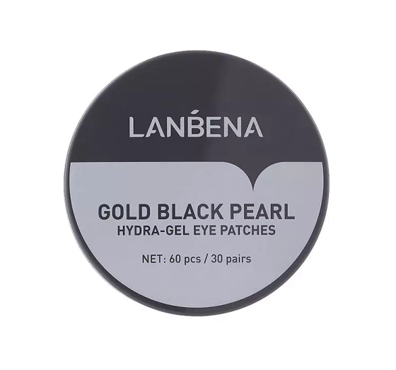 LANBENA HYDRAGEL EYE PATCHES HYDROŻELOWE PŁATKI POD OCZY GOLD BLACK PEARL 60SZT