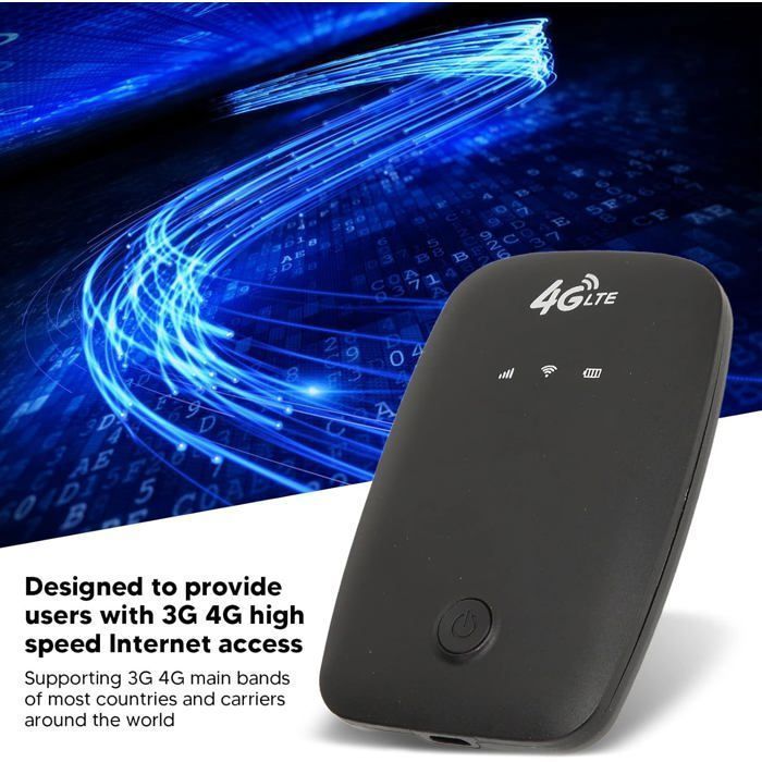 LTE mobiele router, draagbare wifi-hotspot met slim led-display, 4G LTE mobiel wifi-punt voor gebruikers