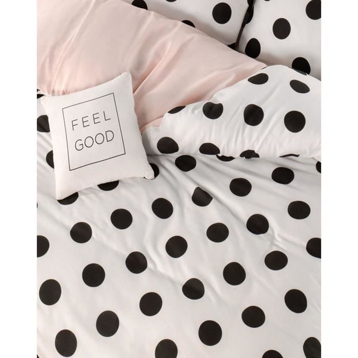 Juego de ropa de cama: 1 funda nórdica de 220 x 240 cm + 2 fundas de almohada de 60 x 60 cm - 65 % algodón, 35 % poliéster - Blanco