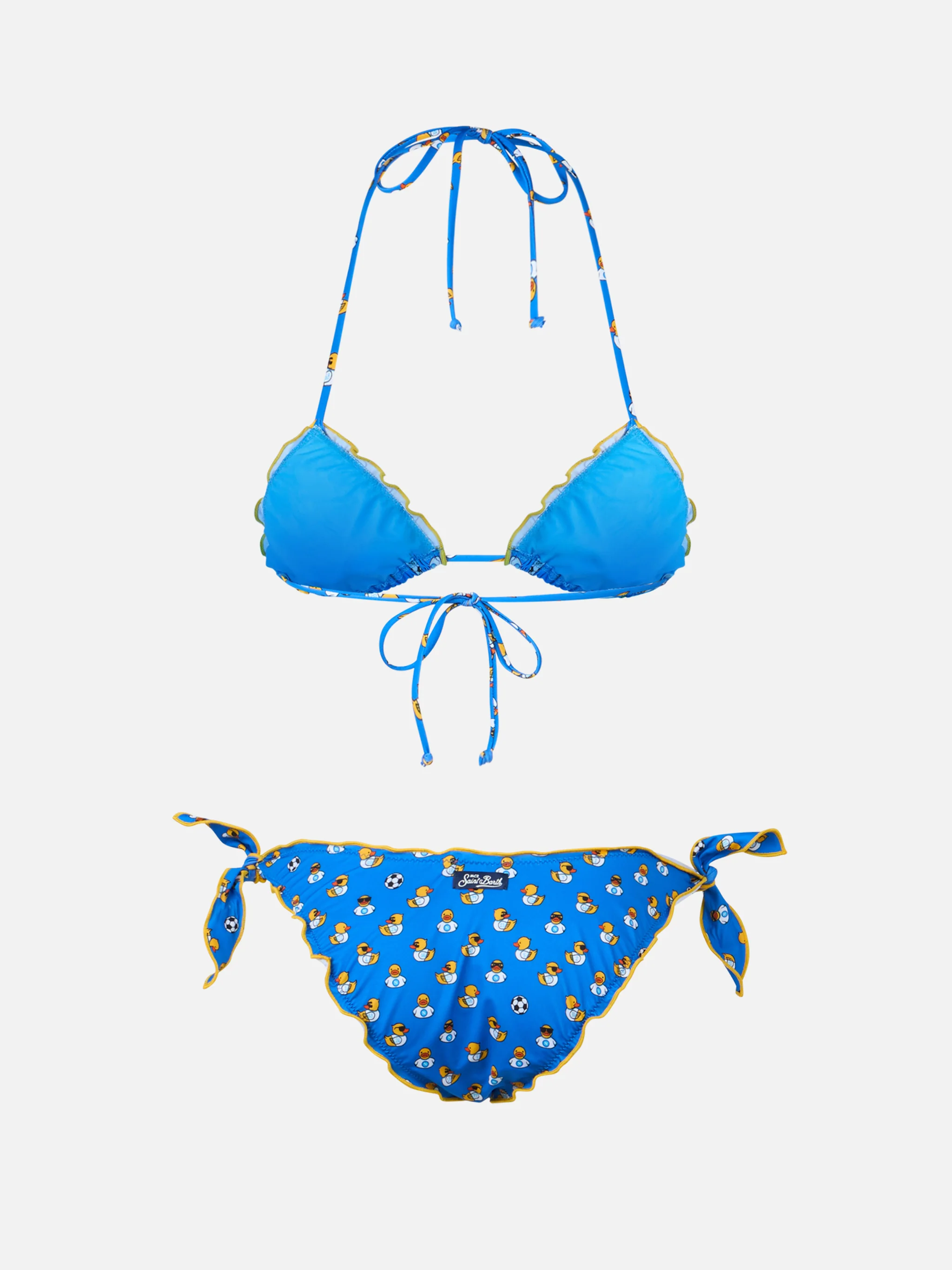 Bikini a triangolo classico stampa Ducky Napoli da donna Sarius | SSC