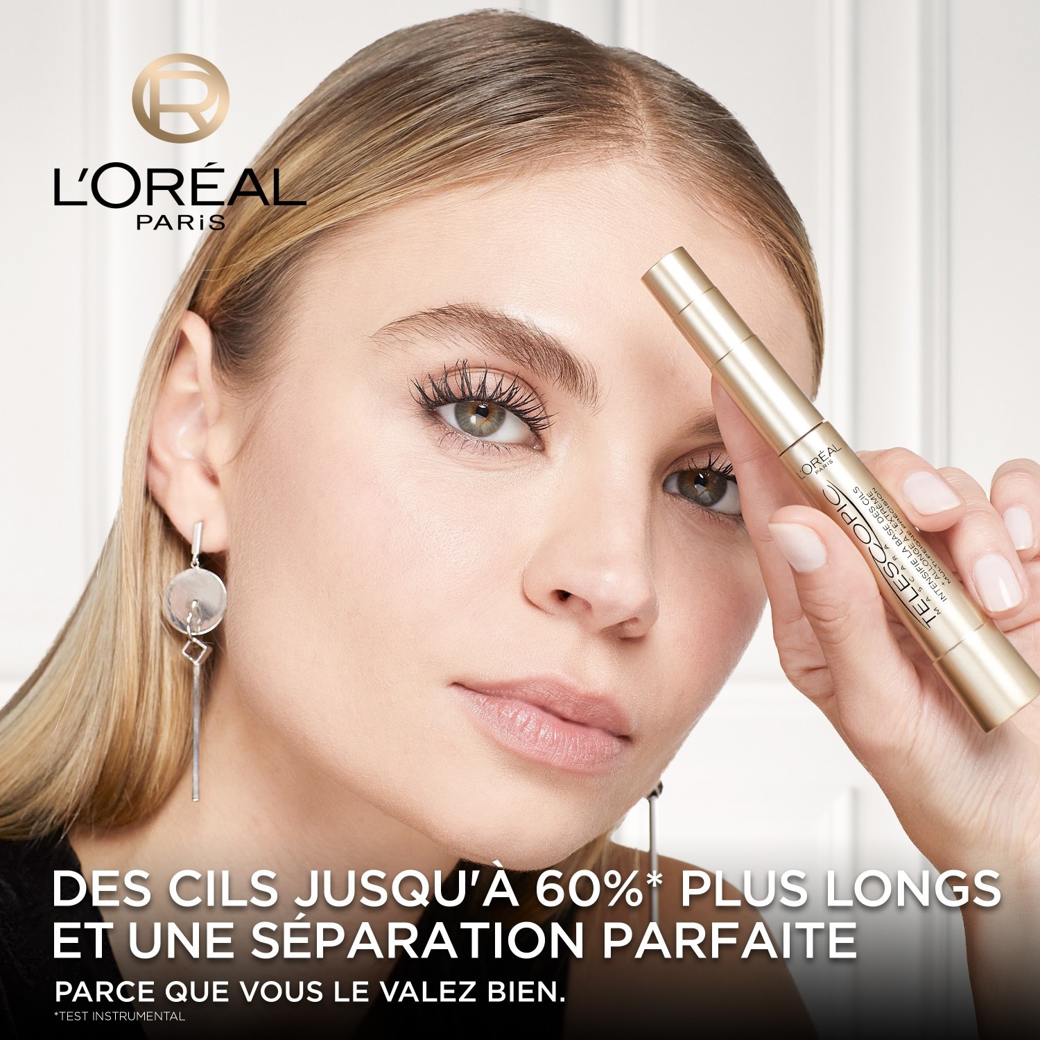 L'Oréal Paris skropstu tuša Telescopic Black - 8,4 ml