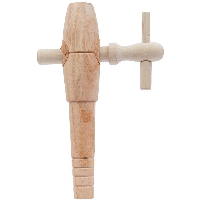 Robinet en bois acacia - BOUCHONNERIE JOCONDI - Nº 4 - 7.5x11.5 cm - Pour vinaigrier - Marron