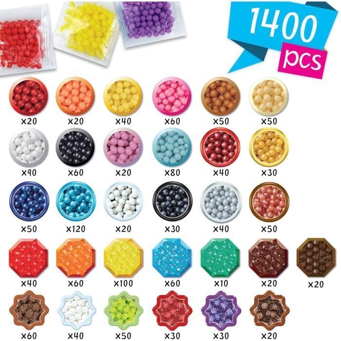 Kit creativo Aquabeads My Keychains and Hanging Decorations, con perline che si attaccano all'acqua, codice 35025, età 4+