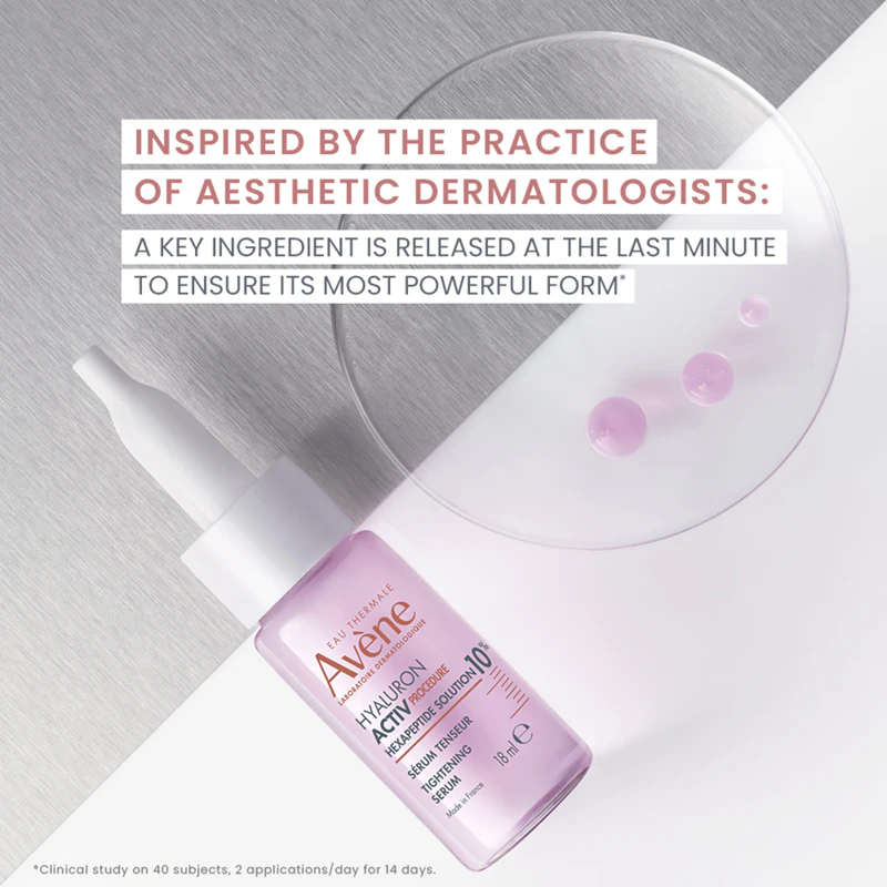 Avène Hyaluron Activ Procedure Tightening Serum - Sérum antirrugas com 10% de hexapeptídeo e efeito lifting.