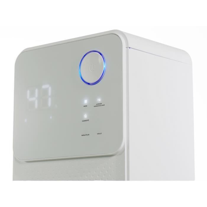 OCEANIC Pack de 2 humidificadores eléctricos de aire - Extracción 12 litros/día - Secado de ropa - Drenaje continuo