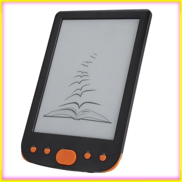 keenso BK-6025L Draagbare 6-inch 8G e-reader met TF-kaartondersteuning, schermverlichting, computertablet, oranje