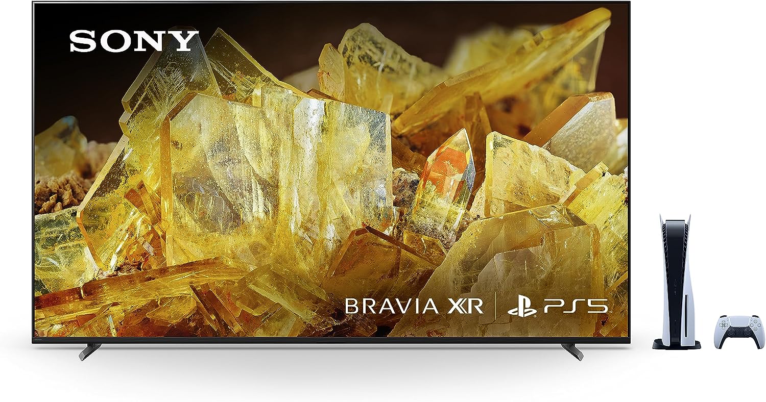 Sonyn 65 tuuman 4K Ultra HD -televisio X90L-sarja: BRAVIA XR Full Array LED -älytelevisio Google TV:llä, jossa on Dolby Vision HDR ja ainutlaatuisia ominaisuuksia PlayStation® 5:lle XR65X90L -malli vuodelta 2023, musta