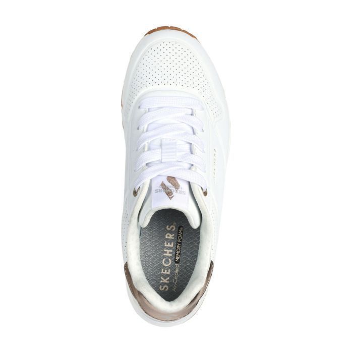 Tênis - SKECHERS - Uno Gen1 - Shimmer Away - Branco - Infantil - Com cadarço