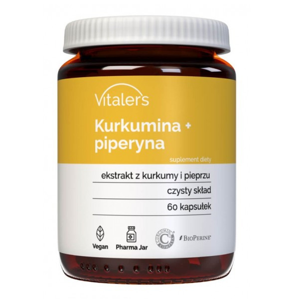 Curcumina 500 mg + Piperina 5 mg de Vitaler