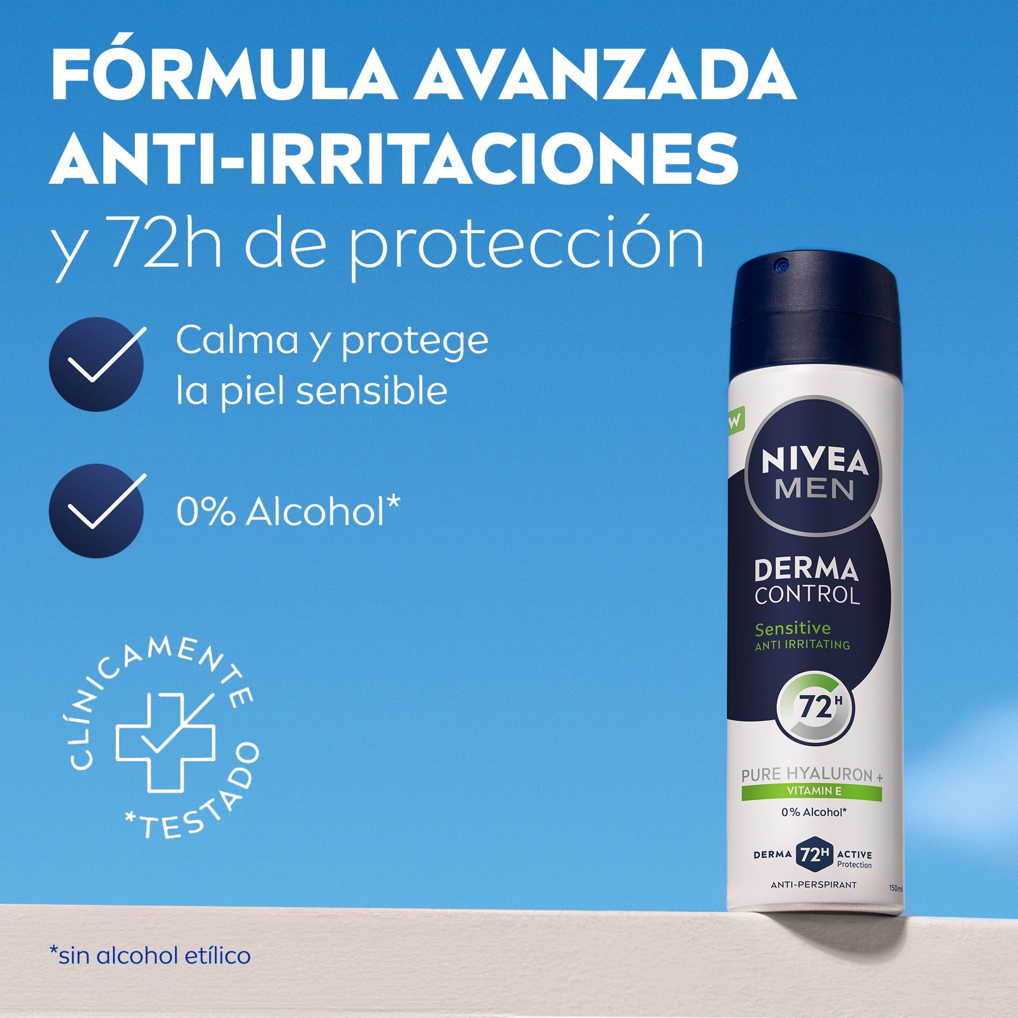 Derma Control jutīgai ādai paredzēts antiperspiranta dezodorants-sprejs