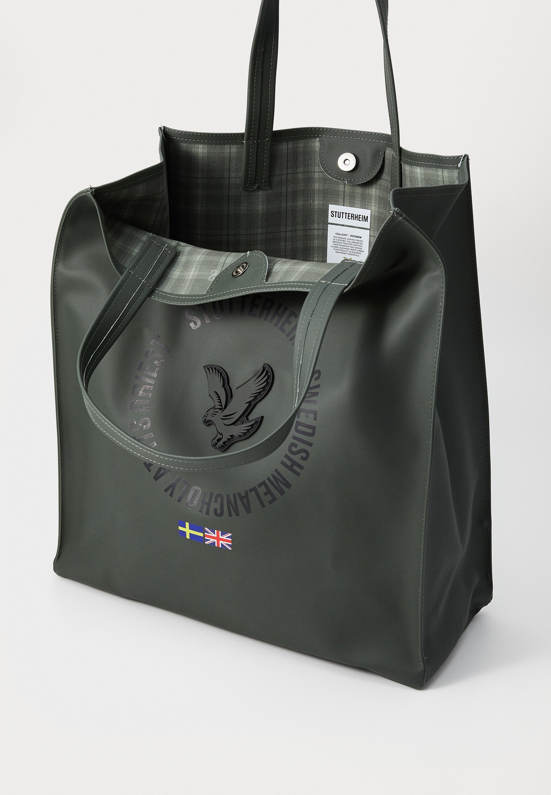 Stutterheim STUTTERHEIM X LYLE & SCOTT BAG UNISEX - Torba typu tote - zielona