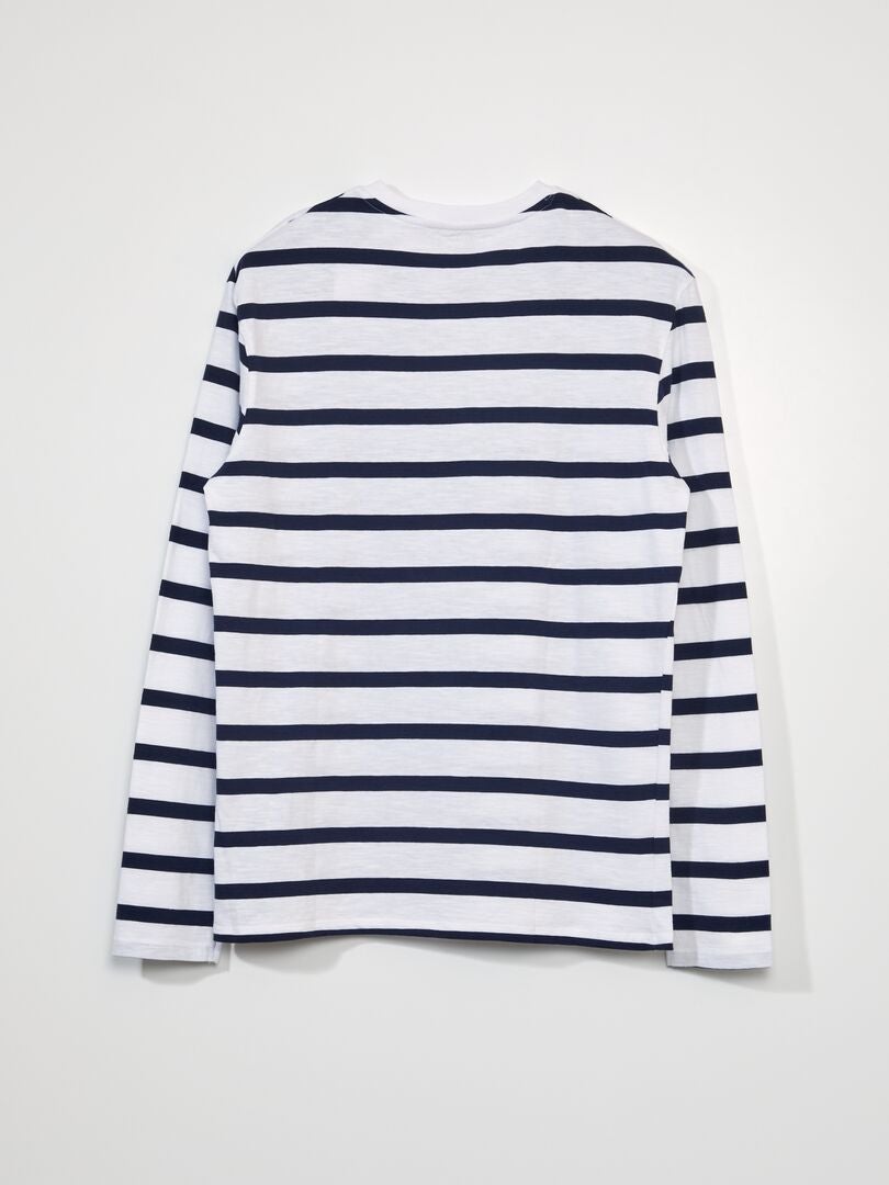 Camiseta estilo marinheiro - branca
