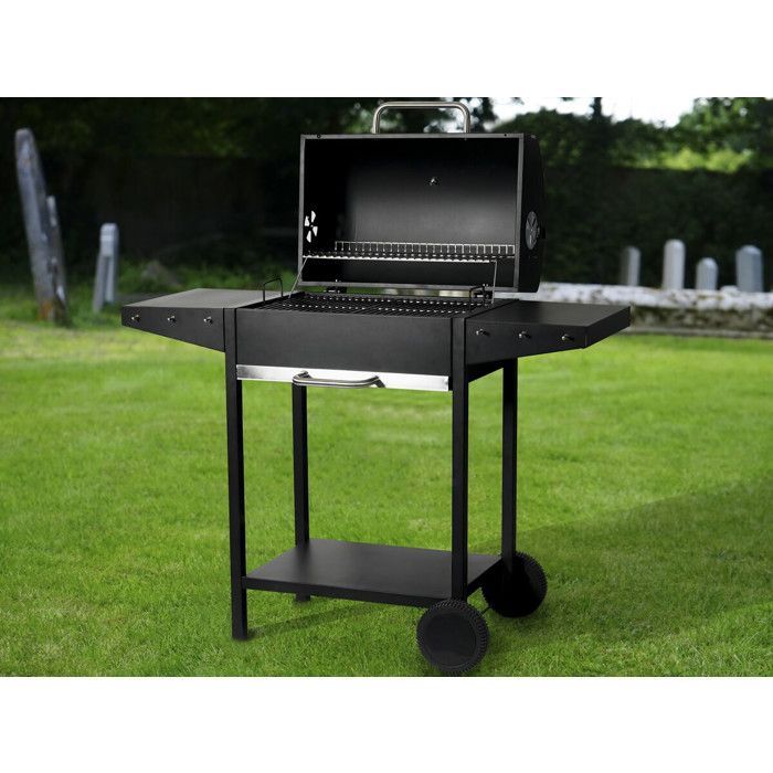 Bizon Houtskoolbarbecue - 119 x 50 x 101 cm - Zwart