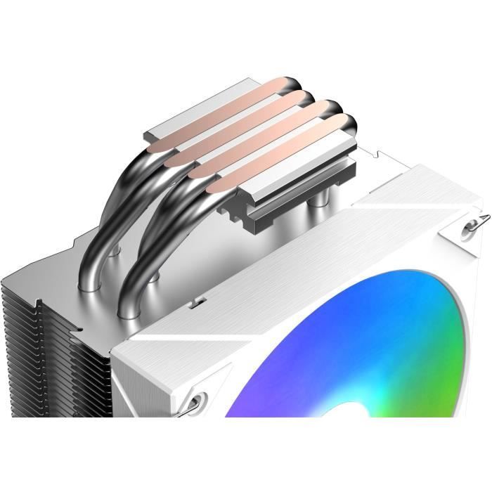 CPU-koeler - XIGMATEK AK4 Digital Arctic - AMD AM5/AM4 - 1x 120mm ARGB-ventilator - Wit