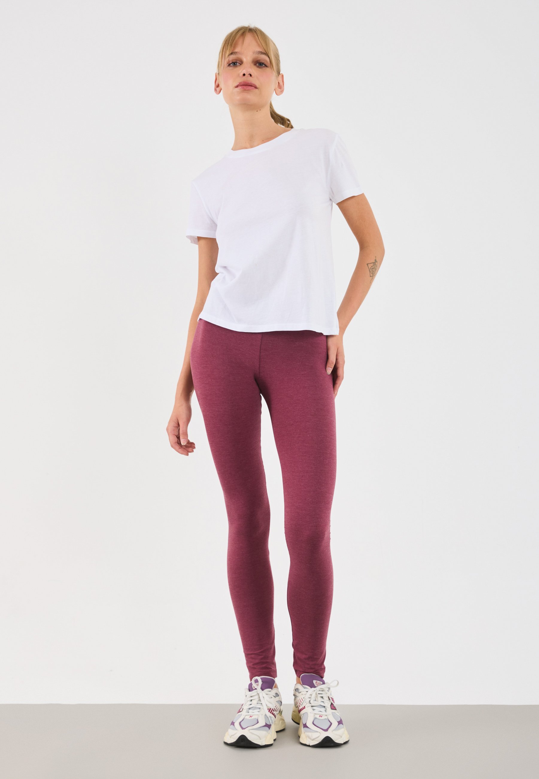 Confezione da 3 pezzi Even&Odd - Leggings - Pantaloni - bordeaux/grigio scuro/nero